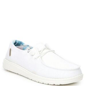 Women’s White Wendy Canvas HeyDudes